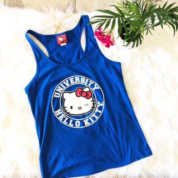 Sanrio Other - 🎀HELLO KITTY🎀BLUE TANK SLEEP SHIRT SZ XL